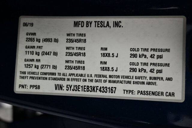 2019 Tesla Model 3 Long Range