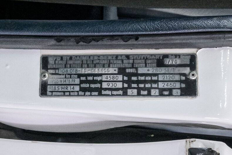 1971 Mercedes-Benz 280-Class