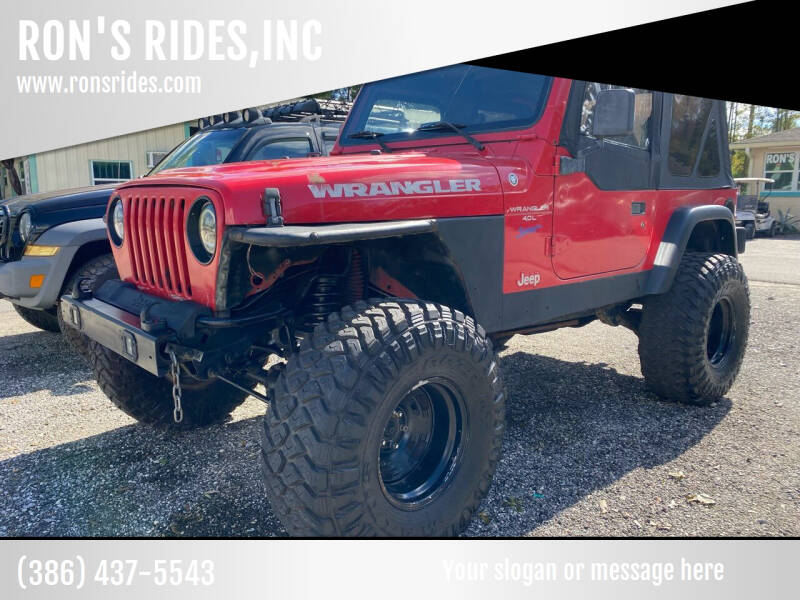 1997 Jeep Wrangler for sale at RON'S RIDES,INC in Bunnell FL