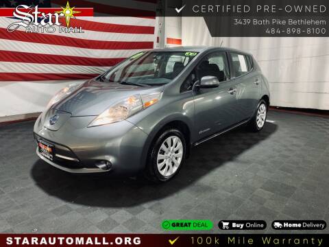 2017 Nissan LEAF for sale at STAR AUTO MALL 512 in Bethlehem PA