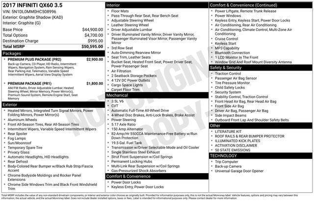 2017 Infiniti QX60