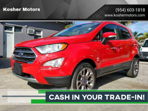 2020 Ford EcoSport for sale at Kosher Motors in Hollywood FL