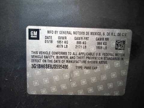 2018 Chevrolet Cruze LT Diesel Auto