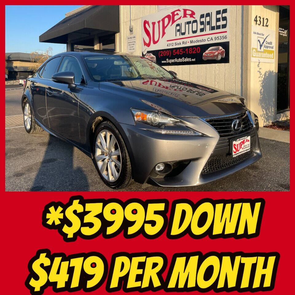 2016 Lexus IS 200t for sale at Super Auto Sales Modesto in Modesto, CA