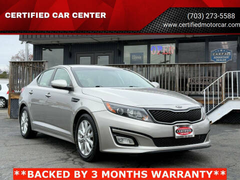 2015 Kia Optima for sale at CERTIFIED CAR CENTER in Fairfax VA