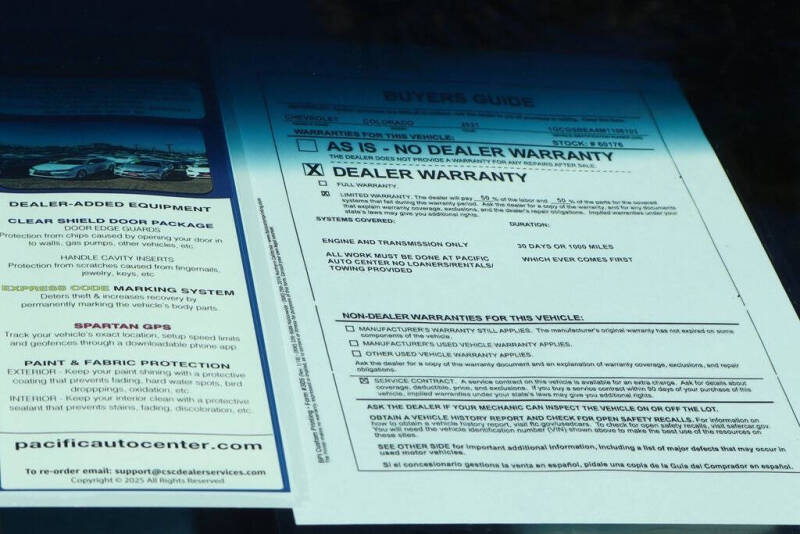 2021 Chevrolet Colorado Work Truck