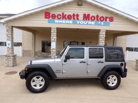 2016 Jeep Wrangler Unlimited for sale at Beckett Motors in Camdenton MO