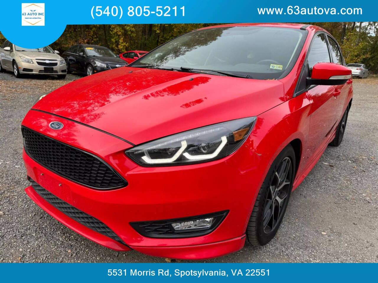 2016 Ford Focus for sale at 63 Auto Inc in Spotsylvania, VA