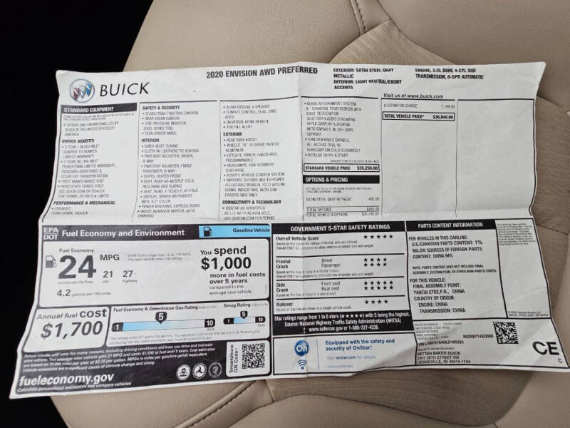 2020 Buick Envision Preferred