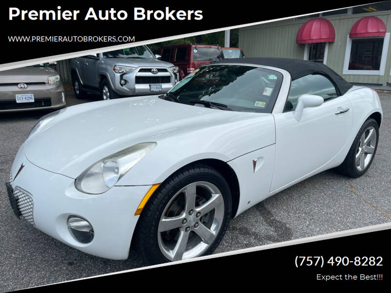 2007 Pontiac Solstice for sale at Premier Auto Brokers in Virginia Beach VA