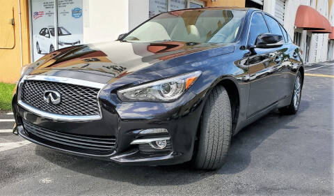 2015 Infiniti Q50 for sale at POLLO AUTO SOLUTIONS in Miami FL