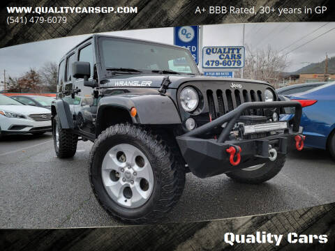 2015 Jeep Wrangler Unlimited for sale at Quality Cars in Grants Pass OR