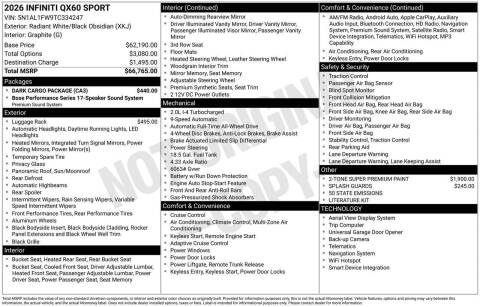 2026 Infiniti QX60 Sport