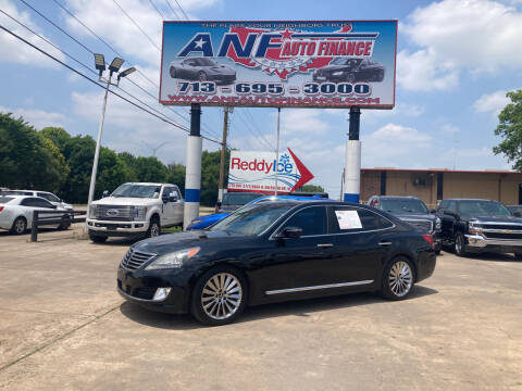 2014 Hyundai Equus for sale at ANF AUTO FINANCE in Houston TX