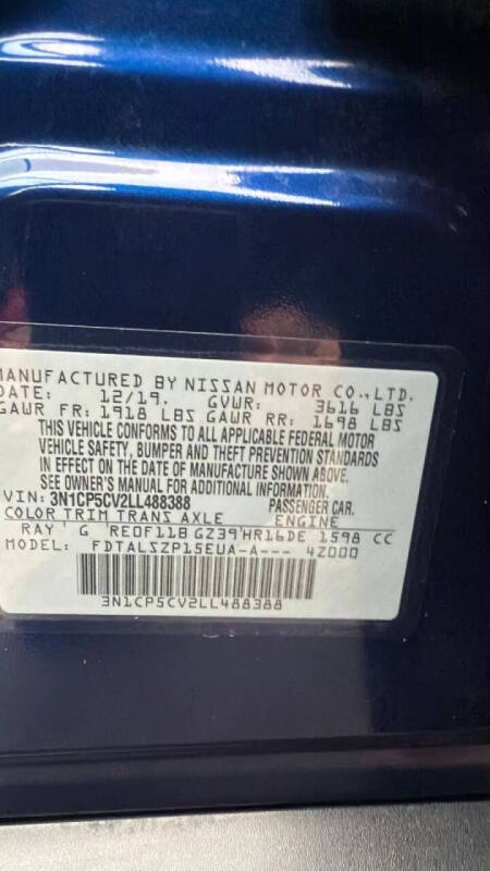 2020 Nissan Kicks SV