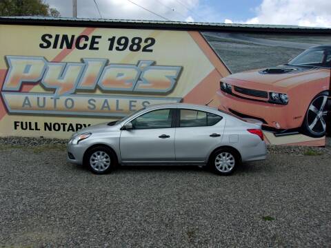 2017 Nissan Versa for sale at Pyles Auto Sales in Kittanning PA