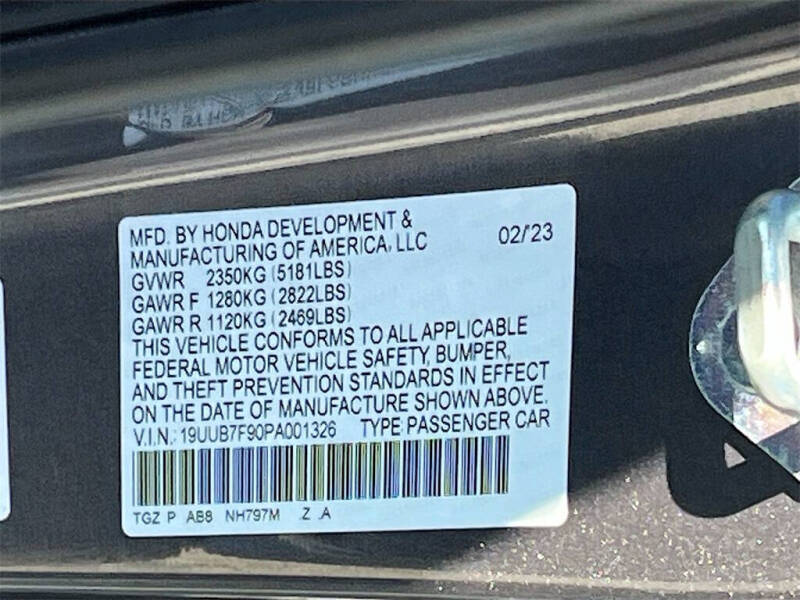 2023 Acura TLX SH-AWD Type S w/Perf. Wheel+Tire