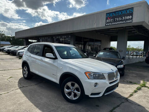 2011 BMW X3 for sale at ZORA MOTORS in Rosenberg TX