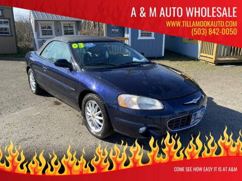 2003 Chrysler Sebring for sale at A & M Auto Wholesale in Tillamook OR
