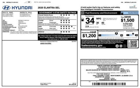 2020 Hyundai Elantra