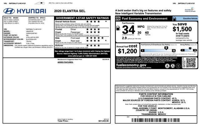 2020 Hyundai Elantra