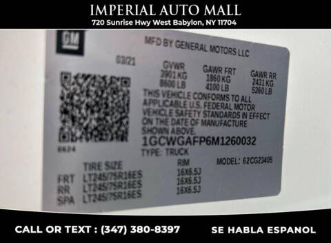 2021 Chevrolet Express 2500