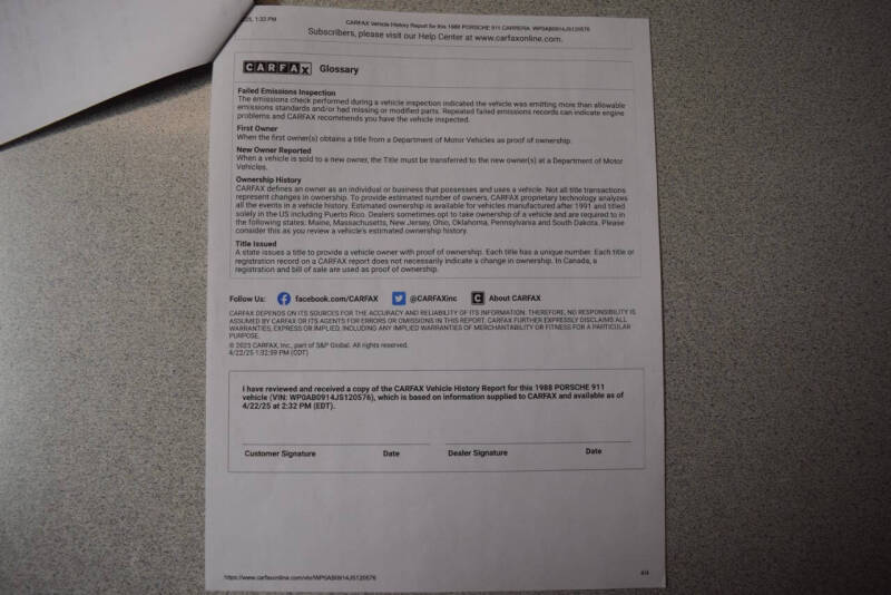 1988 Porsche 911 Carrera