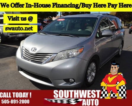 2014 Toyota Sienna for sale at SOUTHWEST AUTO in Albuquerque NM