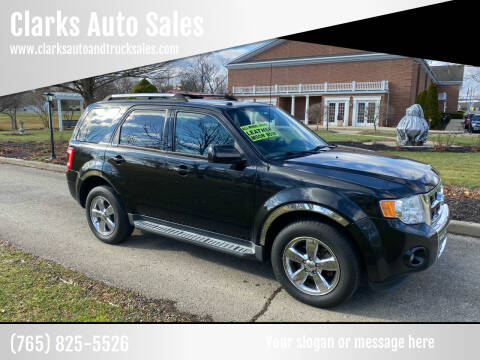2011 Ford Escape for sale at Clarks Auto Sales in Connersville IN