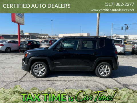 2017 Jeep Renegade for sale at CERTIFIED AUTO DEALERS in Greenwood IN