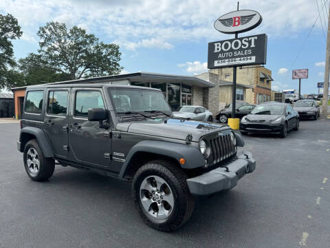 2018 Jeep Wrangler JK Unlimited for sale at BOOST AUTO SALES in Saint Louis MO