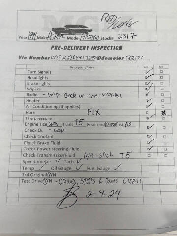 1991 Pontiac Firebird Trans Am