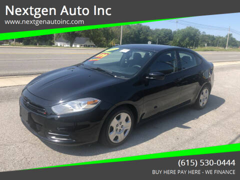 2015 Dodge Dart for sale at Nextgen Auto Inc in Smithville TN