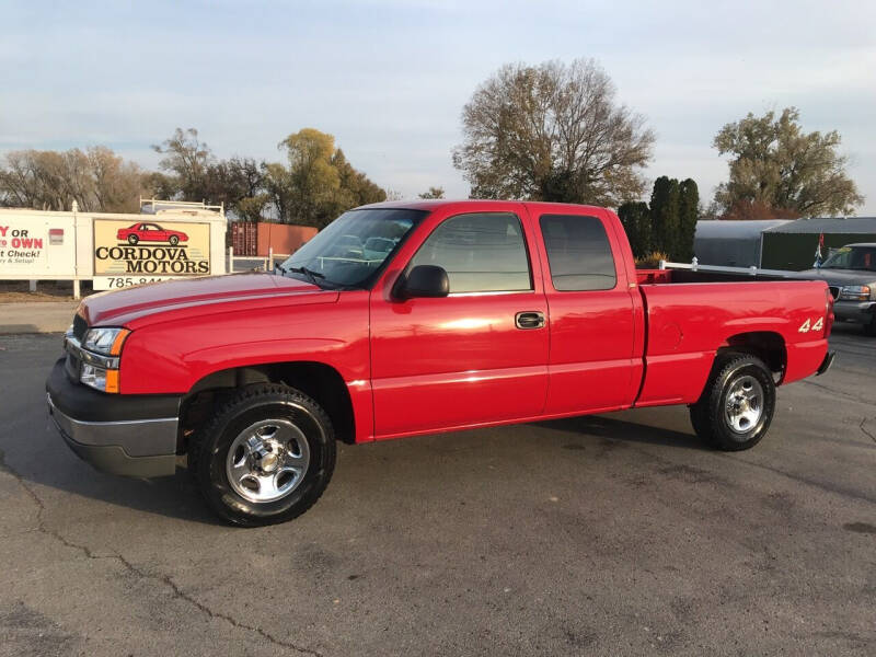 2003 Chevrolet Silverado 1500 for sale at Cordova Motors in Lawrence KS