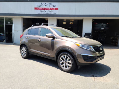 2015 Kia Sportage for sale at Landes Family Auto Sales in Attleboro MA