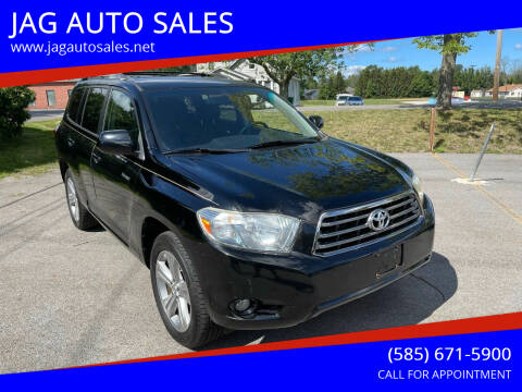 2008 Toyota Highlander for sale at JAG AUTO in Webster NY