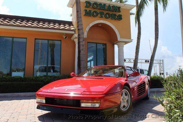 1989 Ferrari Testarossa for sale at Domani Motors in Deerfield Beach FL