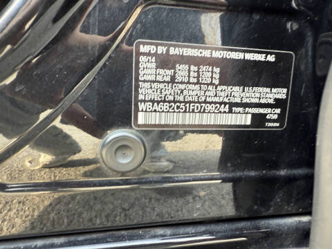 2015 BMW 6 Series 650i Gran Coupe