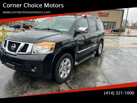 2013 Nissan Armada for sale at Corner Choice Motors in West Allis WI