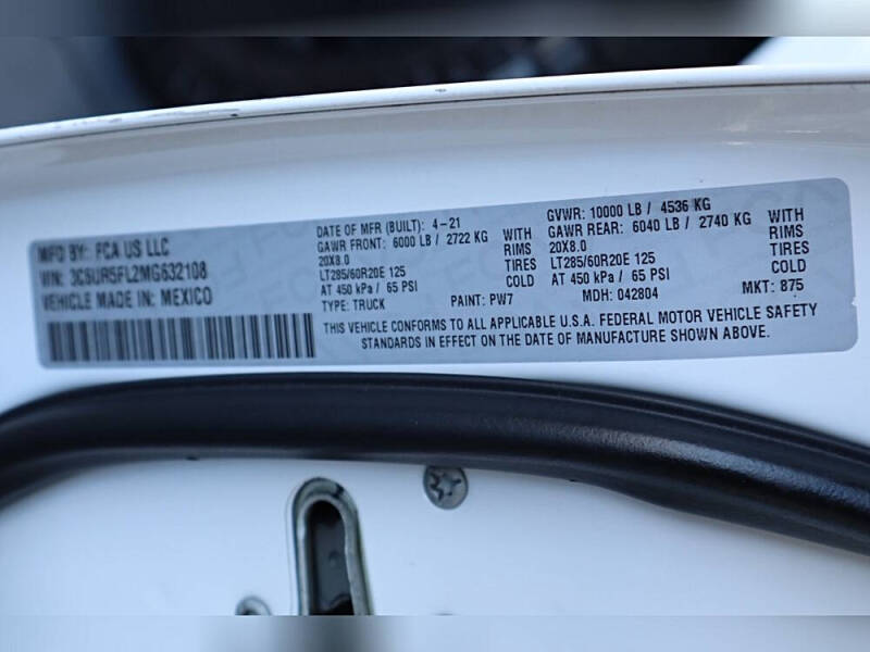 2021 RAM 2500 Laramie