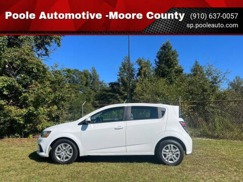 2017 Chevrolet Sonic for sale at Poole Automotive -Moore County in Aberdeen NC