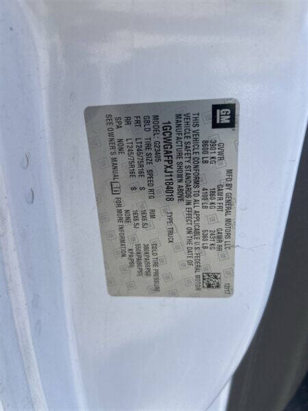 2018 Chevrolet Express 2500