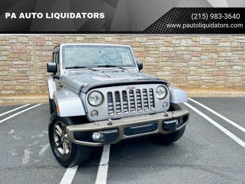 2016 Jeep Wrangler Unlimited for sale at PA AUTO LIQUIDATORS in Huntingdon Valley PA