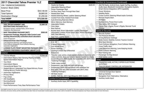 2017 Chevrolet Tahoe Premier