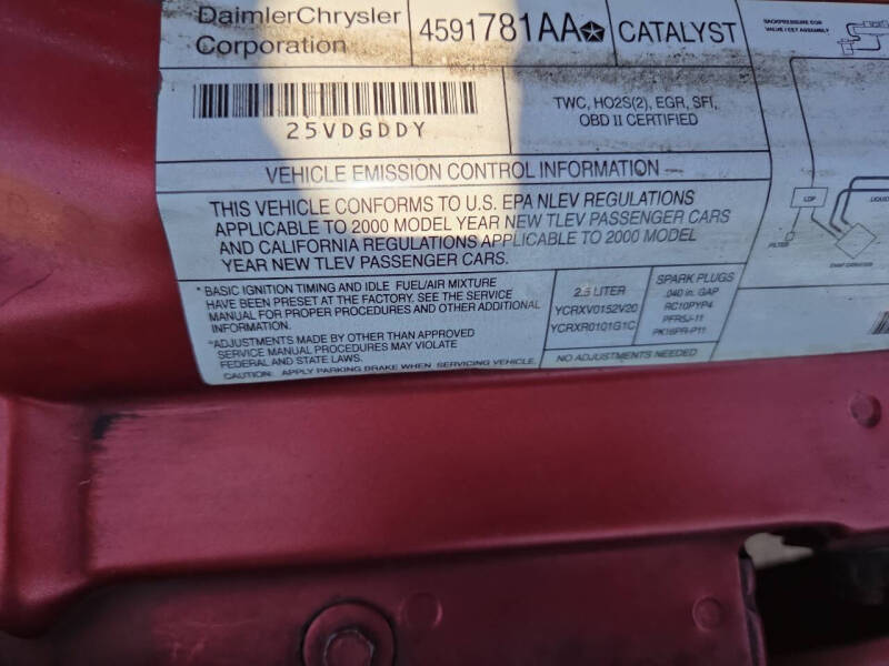 2000 Chrysler Sebring JXi Limited