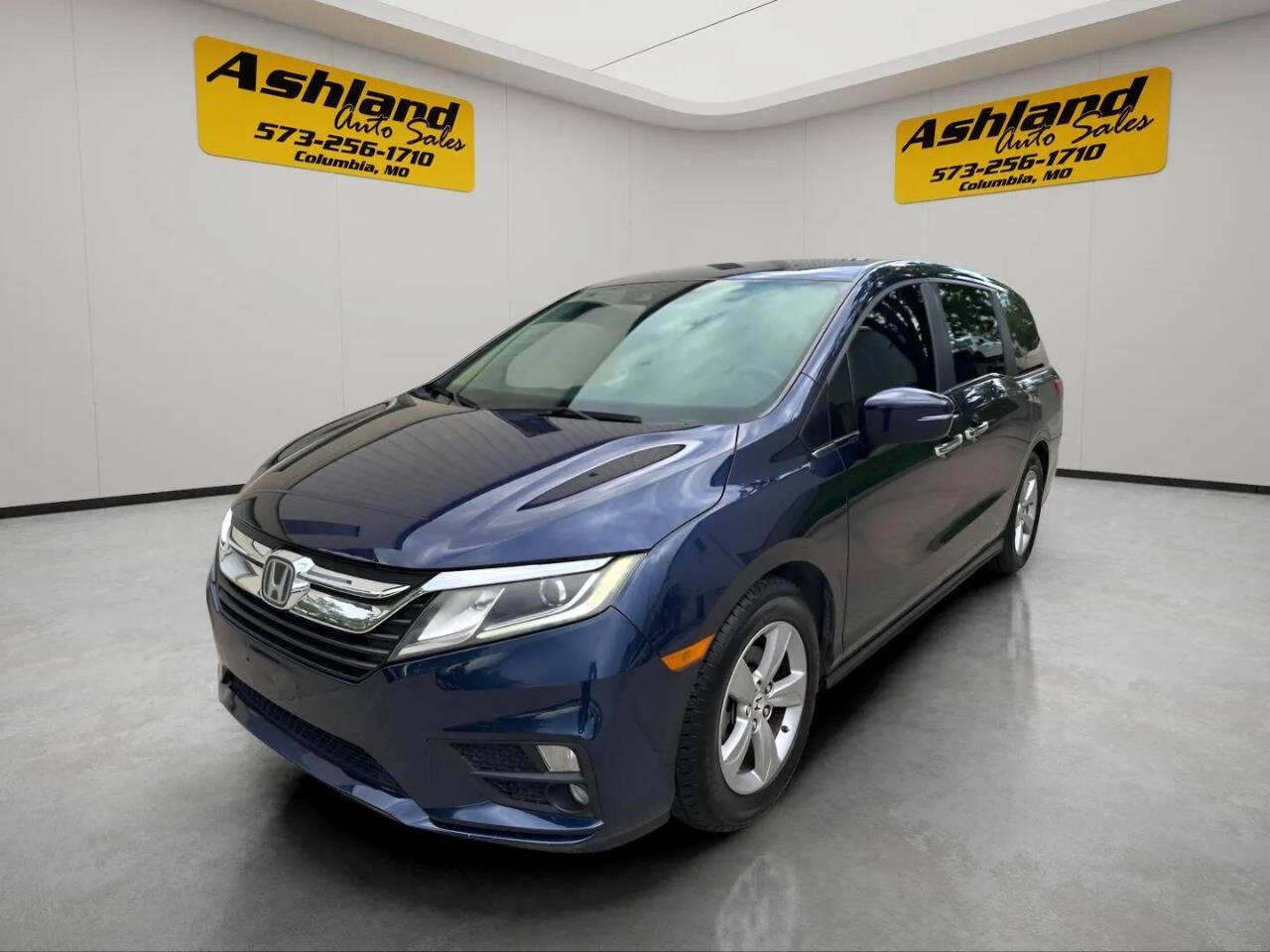 Blue 2018 Honda Odyssey EX EX 4dr Mini-Van 1