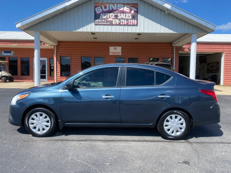 2015 Nissan Versa for sale at Sunset Auto Sales in Paragould AR