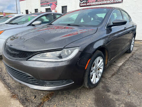 2015 Chrysler 200 for sale at Anyone Rides Wisco in Appleton WI