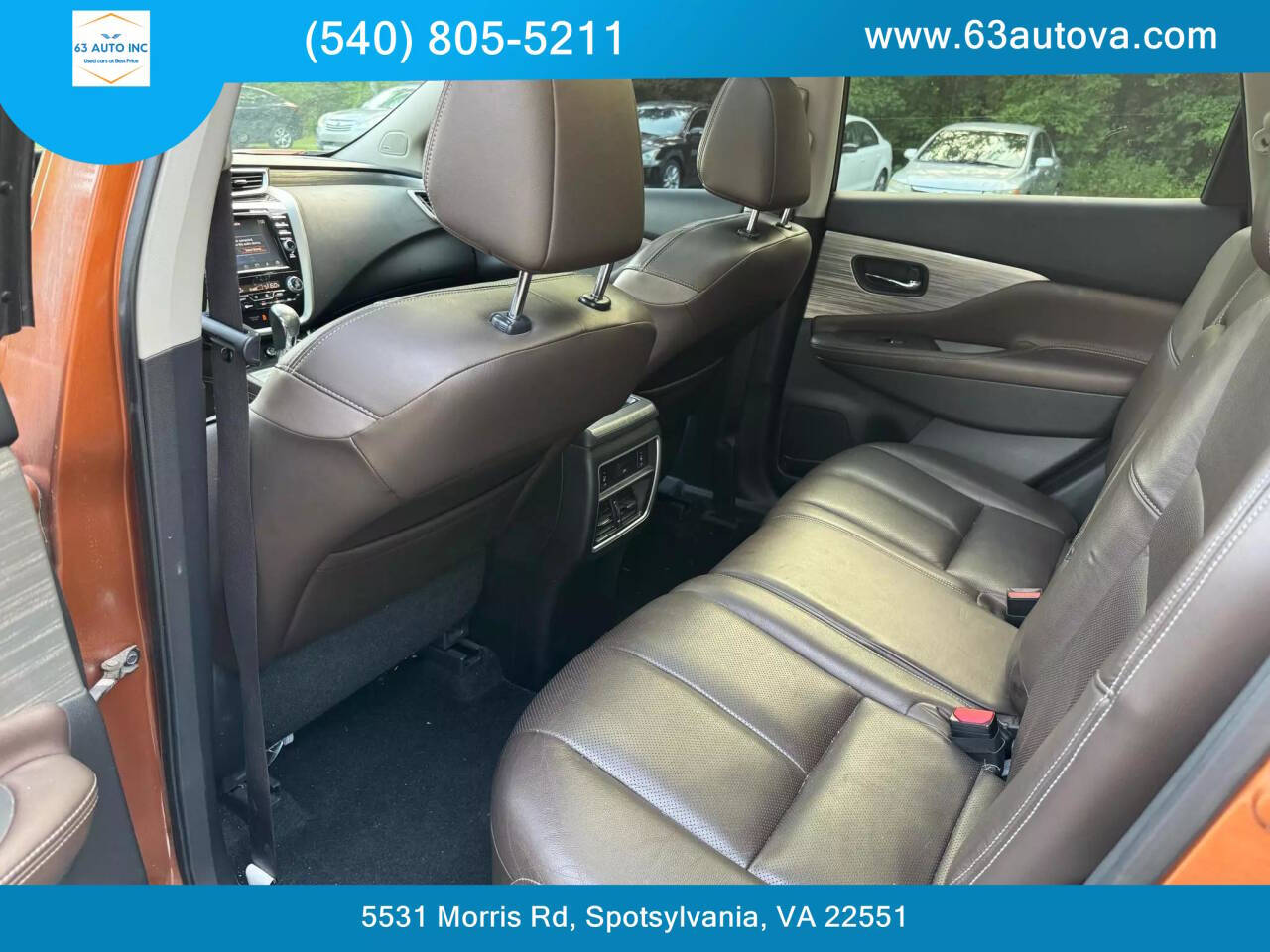 2015 Nissan Murano for sale at 63 Auto Inc in Spotsylvania, VA