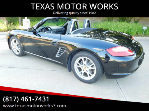 2007 Porsche Boxster for sale at TEXAS MOTOR WORKS in Arlington TX